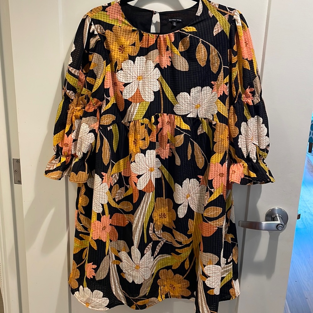 Floral Print Dress Size L